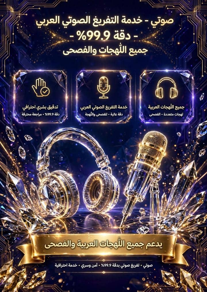 *تفريغ نصي احترافي**